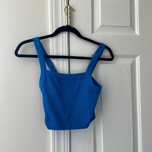 Blue cotton on tank top